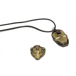 انگشتر و گردنبند - Necklace And Ring Gaming IronMan