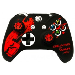 روکش دسته ایکس باکس وان به همراه 2عدد محافظ آنالوگ - Silicon Cover wireless Controller Xboxone Gears Of War