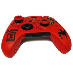 روکش دسته ایکس باکس وان به همراه 2عدد محافظ آنالوگ - Silicon Cover wireless Controller Xboxone RDR2 Red