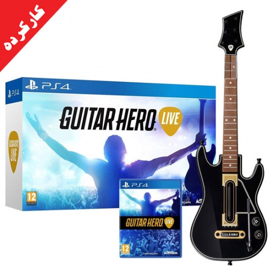 گیتار پلی استیشن 4 کارکرده - Guitar Hero Live Second hand