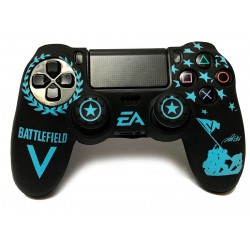 روکش دسته پلی استیشن 4 +2عدد محافظ آنالوگ - Silicone Cover Dualshock 4 Battlefield V