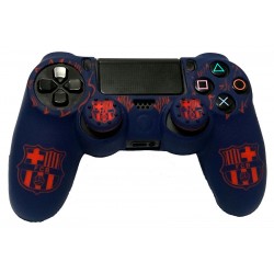 روکش دسته پلی استیشن 4 بارسلونا+2عدد محافظ آنالوگ - Silicon Cover Dualshock4 Barcelona