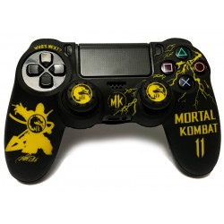 روکش دسته پلی استیشن 4 +2عدد محافظ آنالوگ - Silicone Cover Dualshock 4 MK11