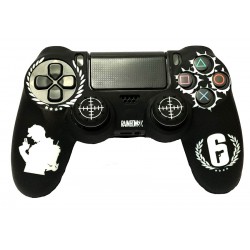 روکش دسته پلی استیشن 4 +2عدد محافظ آنالوگ - Silicone Cover Dualshock 4 Rainbow6