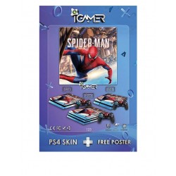 اسکین پلی استیشن 4 اسلیم - Playstation 4 Slim Skin iGamer Spider Man