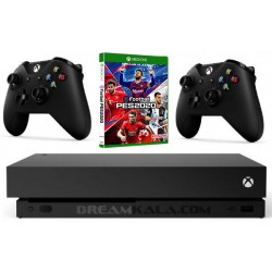 ایکس باکس وان ایکس 1 ترابایت باندل دو دسته - Xbox one X 1TB Bundle PES2020 Two Wireless controller