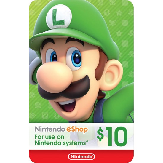 گیفت کارت 10$ نینتندو - Nintendo Eshop 10$