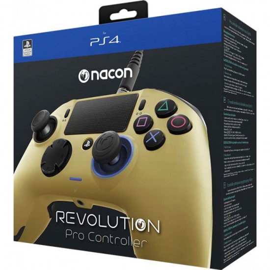 دسته بازی پلی استیشن 4 - NACON Revolution PRO Controller Gold Edition