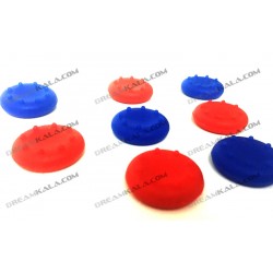 محافظ آنالوگ دسته بازی طرح دار (بسته 4 تایی) - Thumb Grips Controller Red&Blue
