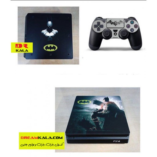 اسکین پلی استیشن 4 اسلیم - Skin Sticker PS4 Slim Batman