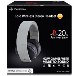 هدست گلد پلی استیشن 4  - Gold Wireless Stereo Headset - 20th Anniversary Edition 