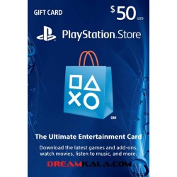گیفت کارت 50 دلاری پلی استیشن - PlayStation Card US $50