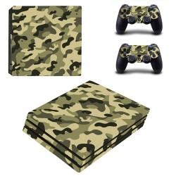 اسکین پلی استیشن 4 پرو - Skin Sticker PS4 Pro Green camouflage