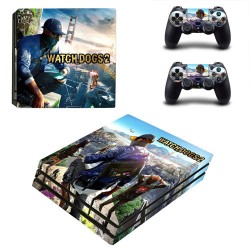 اسکین پلی استیشن 4 پرو - Skin Sticker PS4 Pro WatchDogs2